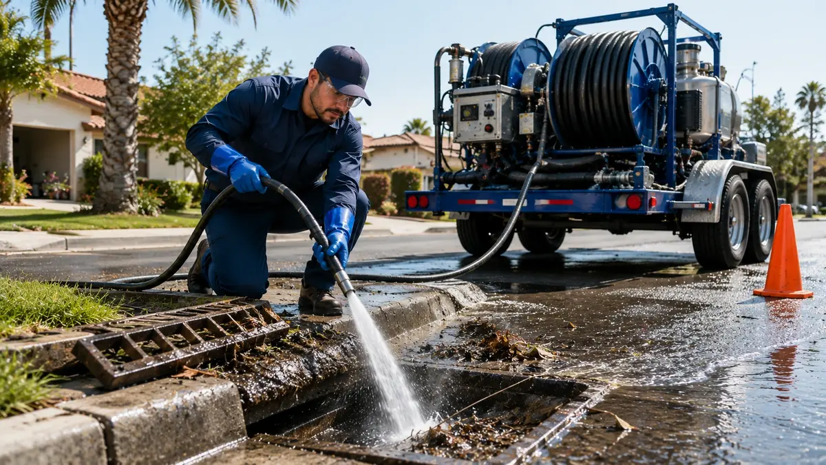 Storm Drain Hydro Jet Cleaning in Colton